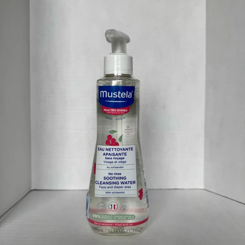 New Mustela No Rinse Soothing Cleansing Water Very Sensitive Skin 10.14 oz Baby - Picture 2 of 13